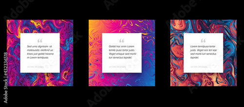 Social media quote template