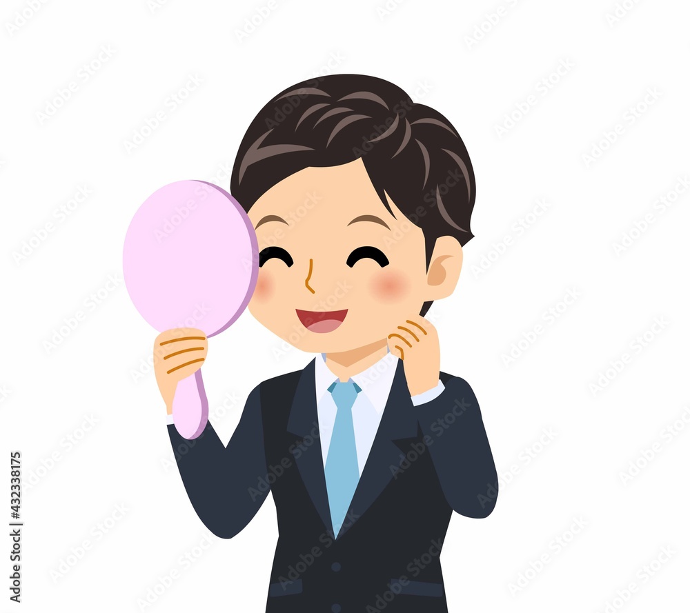 黒いスーツを着た男