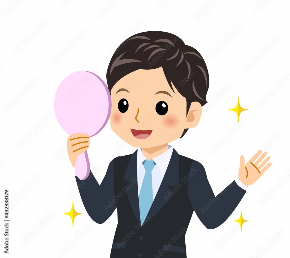 黒いスーツを着た男