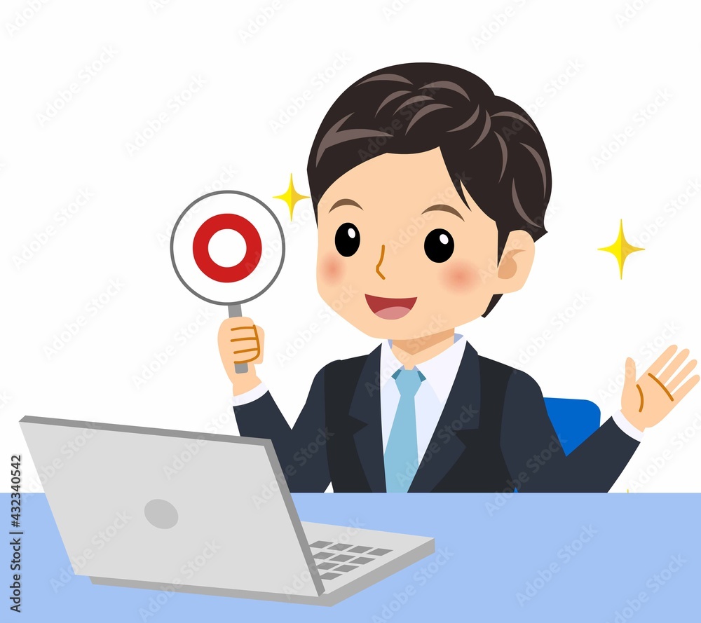 黒いスーツを着た男