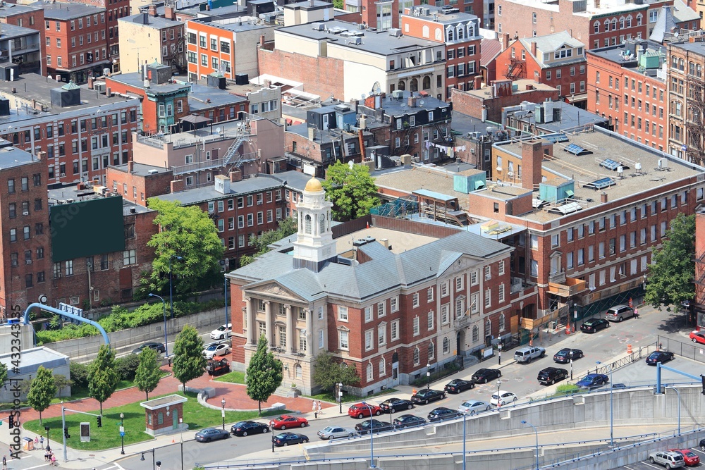 Fototapeta premium Boston North End architecture