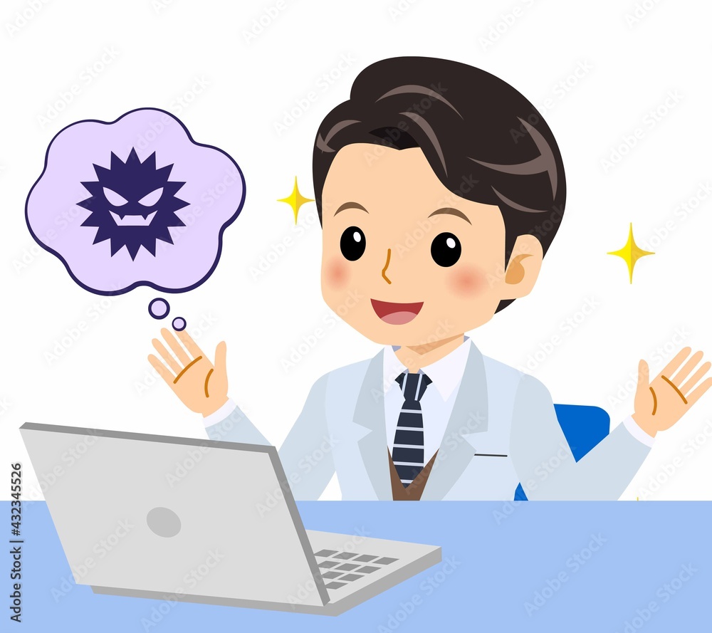 白いスーツの男性