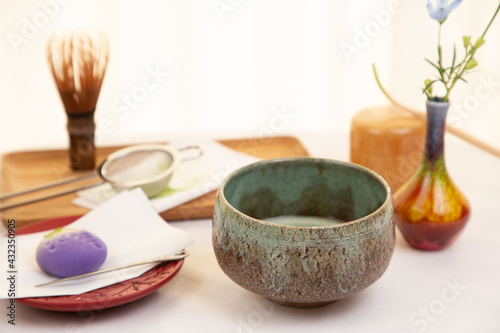 茶道で必要な茶道具のイメージ