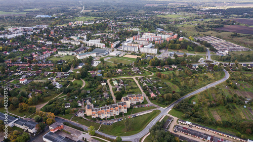 Aerial view of Kuldiga, Latvia