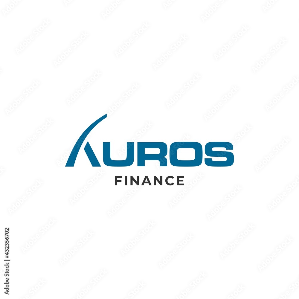 Modern and unique logo on graphics, investment and finance.
EPS10, Vector.