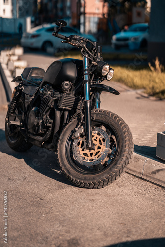 Fényképezés Motorcycle in the parking lot