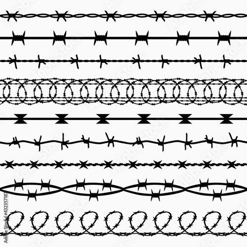 Barbed Wire Vector Collection
