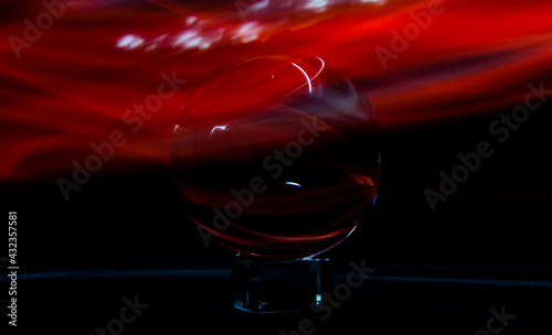 lensball light drawing with long exposure