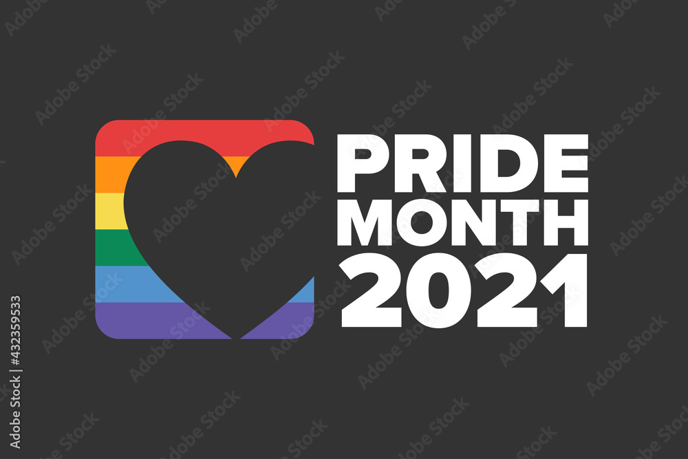 June is LGBT Pride Month. Holiday concept. Template for background ...