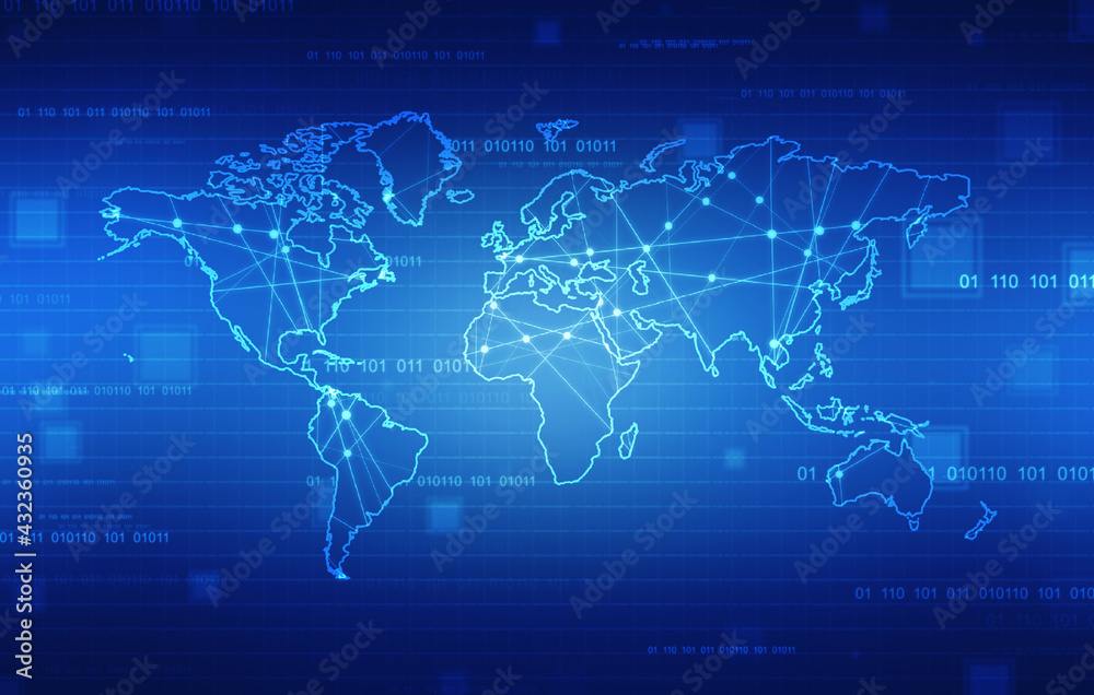 2d illustration world map abstract background
2d illustration world map abstract background