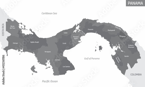 Panama administrative map