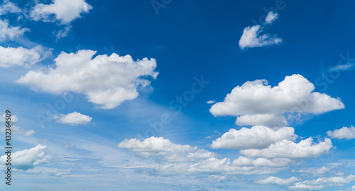 blue sky with white clouds