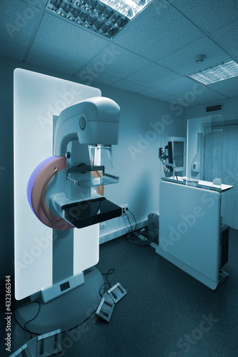 Mammography machinery in a hospital
