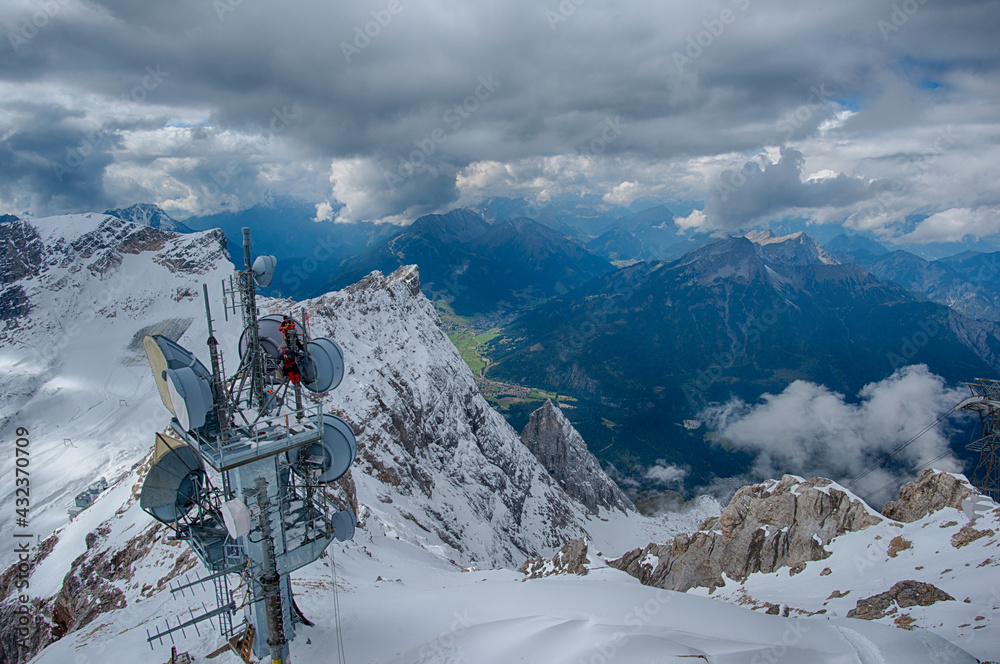 Fototapeta premium Zugspitze Panorama Alpen