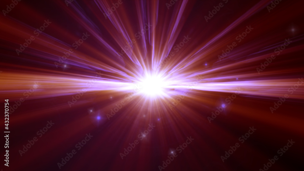 abstract of digital lens flare background