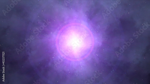 Fototapeta Naklejka Na Ścianę i Meble -  cosmos star ray light space particle nebula