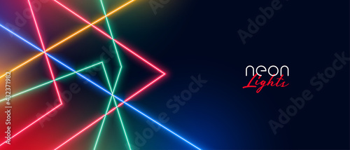neon led light show background