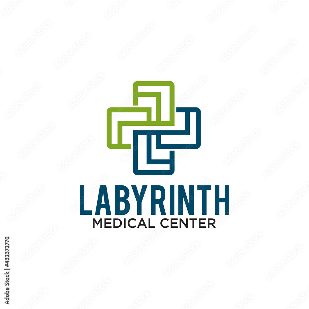 Hospital medical center logo design template Hospital medical center logo design template