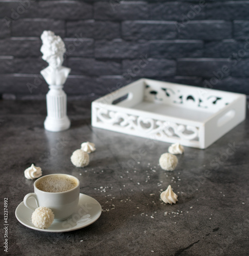 cup of coffee on a table