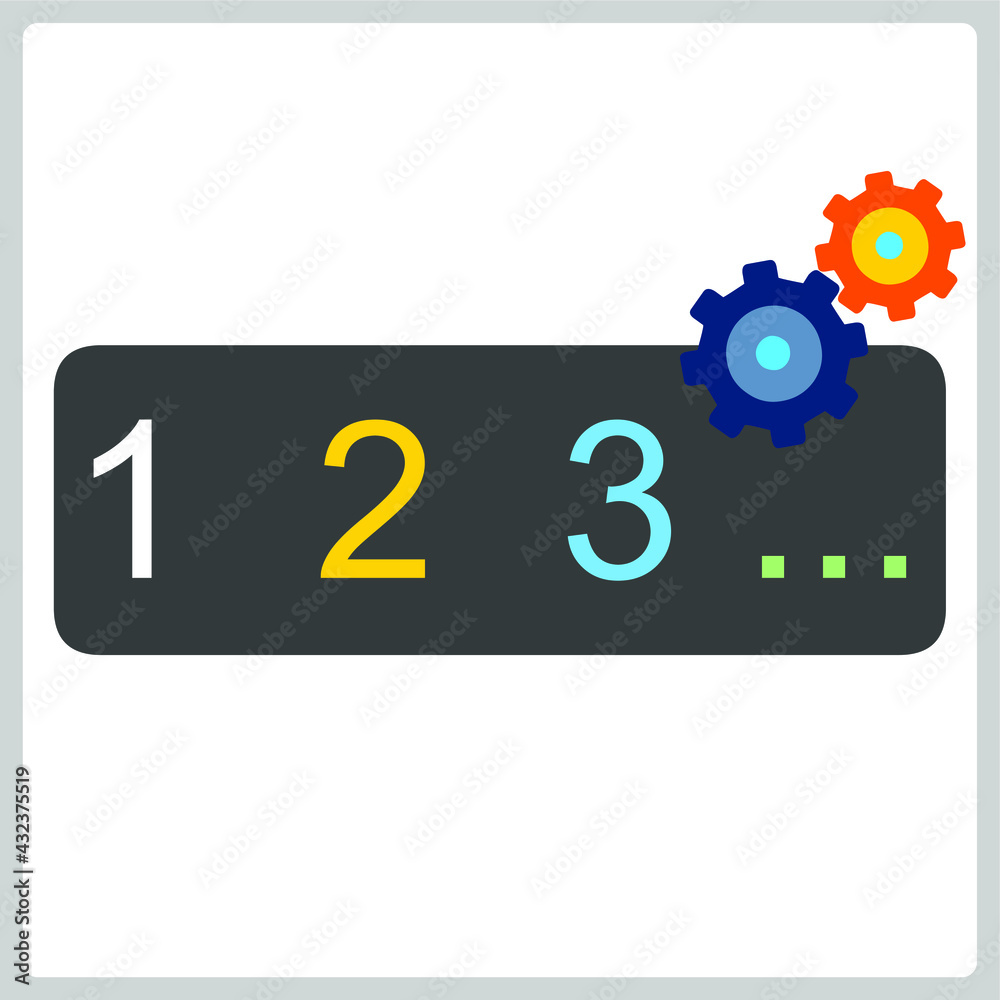 Vector illustration for Numerical Order EPS10