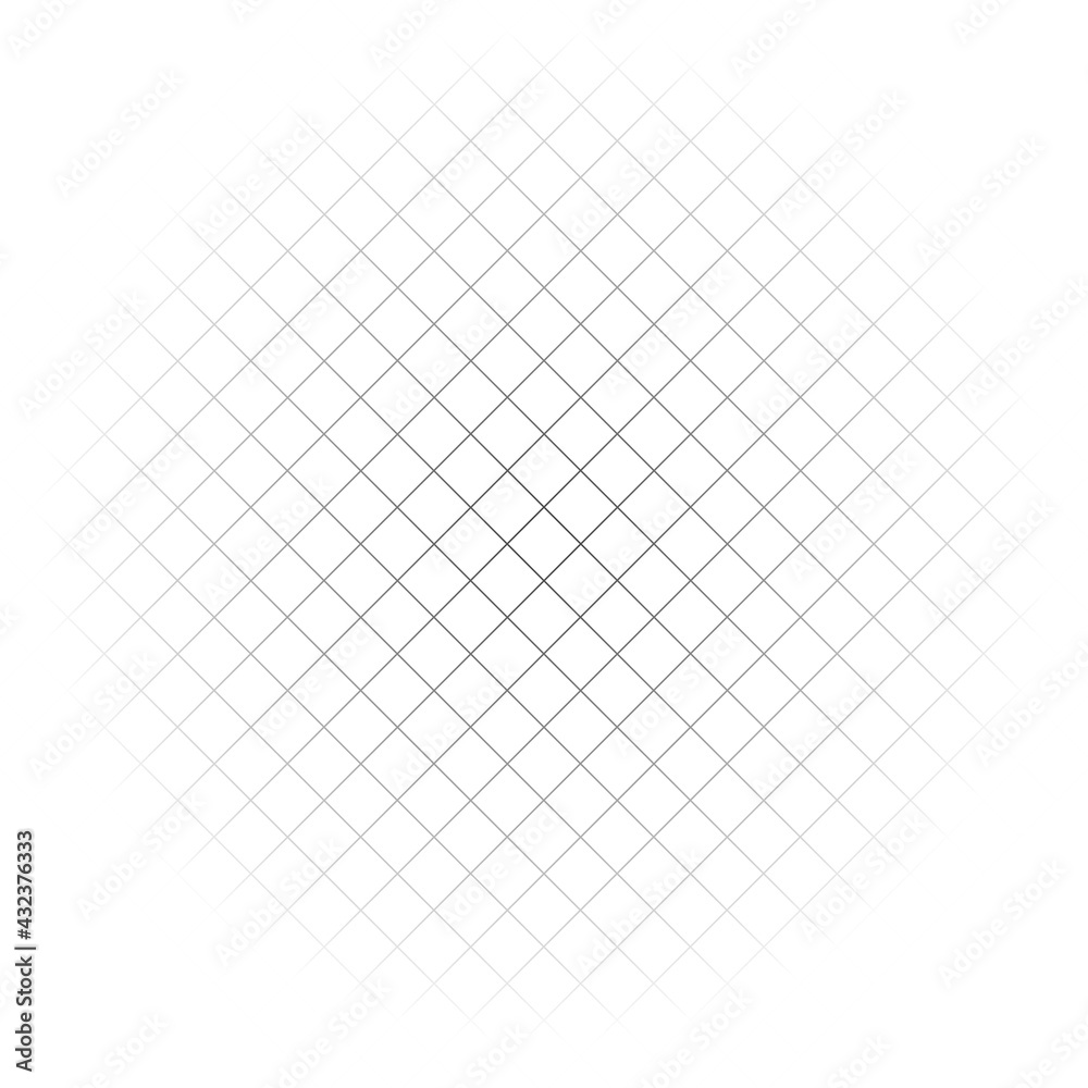 Naklejka premium Abstract Black and White Grid Striped Geometric Pattern. Diagonal Striped Background - Vector illustration