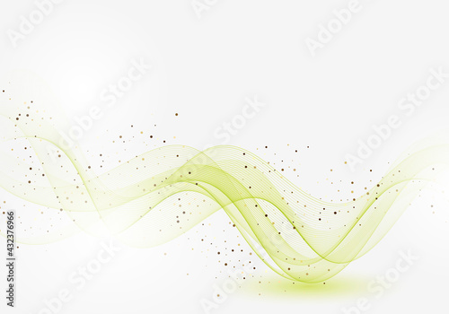 Wavy orange background Wave yellow flow background