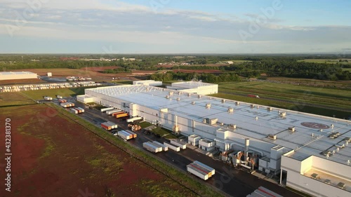 Flyover of the LG Electronics plant in Clarksville, Tennessee photo