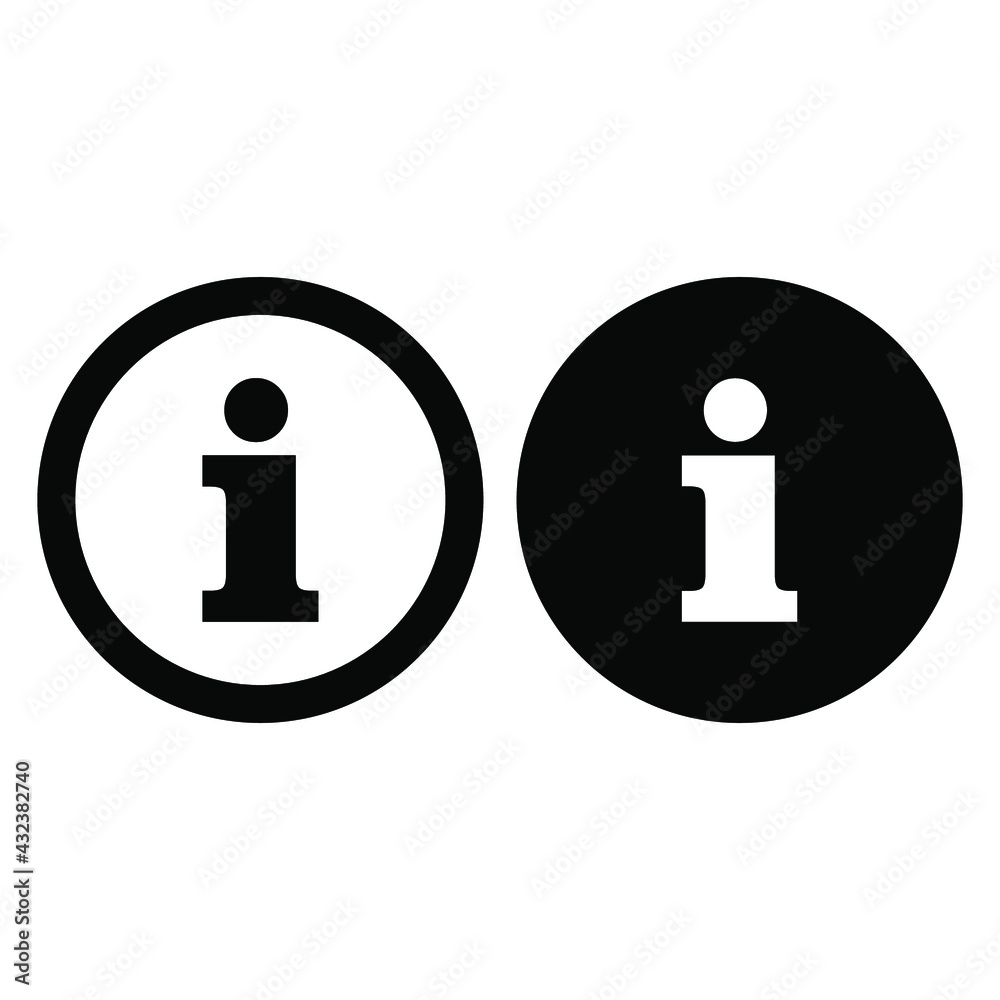 information icon - info symbol . hint information . vector illustration on blank background. eps 10