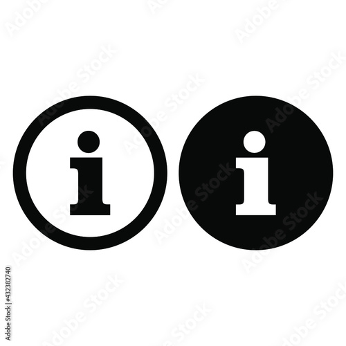 information icon - info symbol . hint information . vector illustration on blank background. eps 10