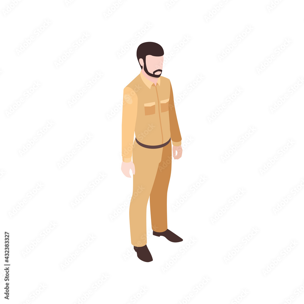 Male Zoo Worker Composition