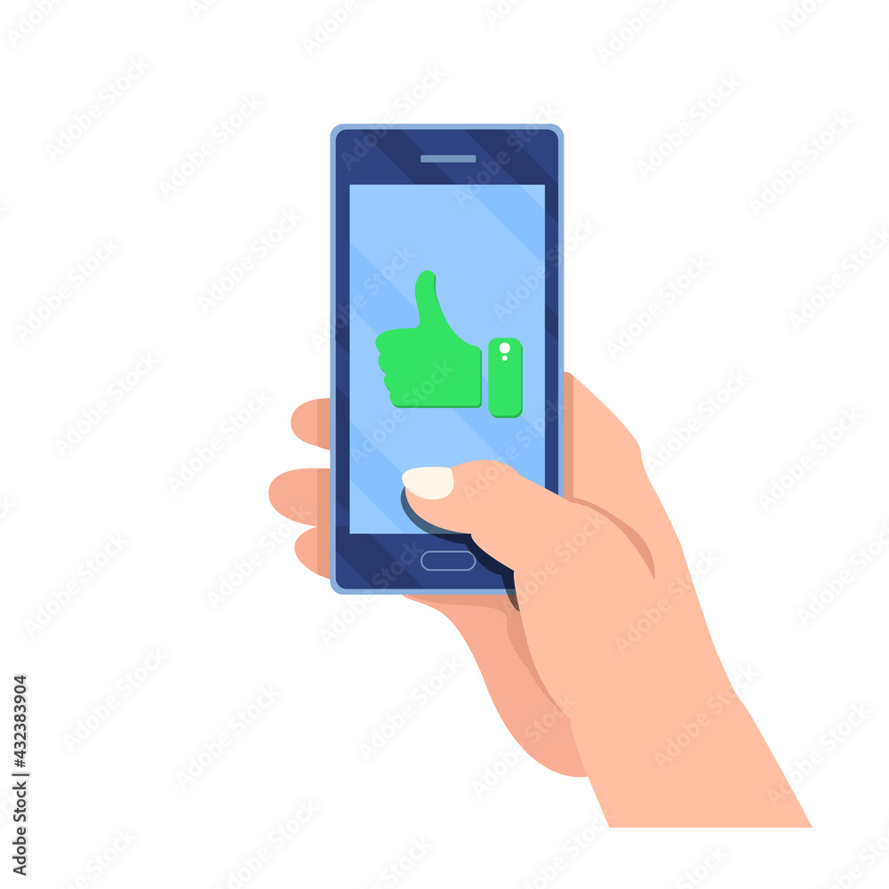phone image and evaluation, vector illustration phone image and evaluation, vector illustration