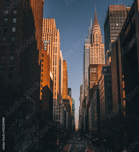 city skyline Manhattan New York tower buildings road  © Alberto GV PHOTOGRAP