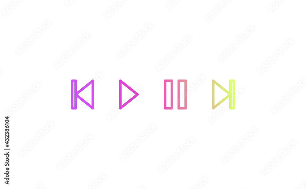 play pause button icon. Vector illustration. play pause button icon. Vector illustration.