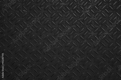 Black Diamond Steel Plate Floor pattern and seamless background