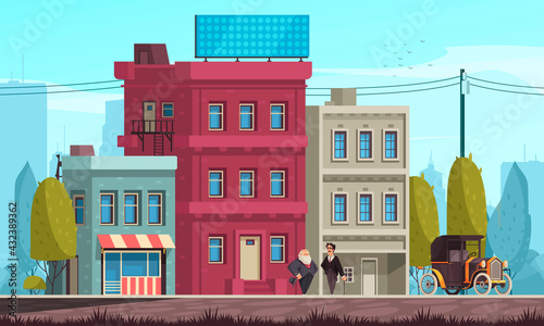 Housing Architecture Vector Illustration