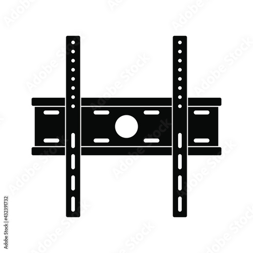 Tv wall bracket icon. wall bracket sign. Vector illustration