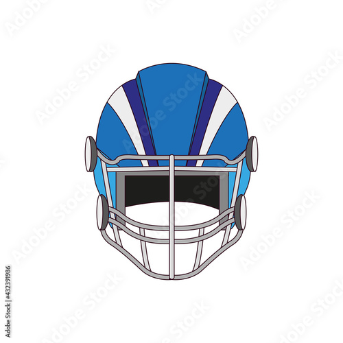 Isolated american football helmet icon