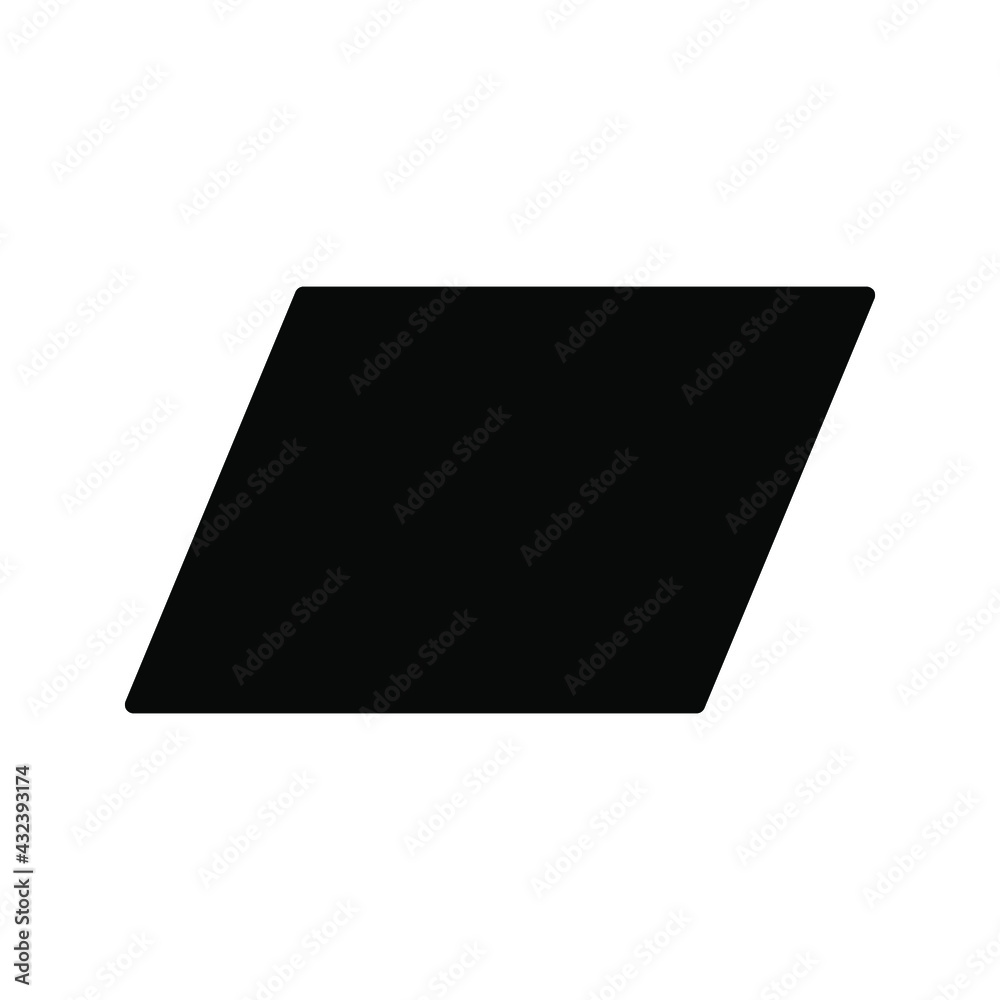 parallelogram shape illustration vector graphic. basic shape perfect for preschool learning for children and good for mathematics color editable parallelogram shape illustration vector graphic. basic shape perfect for preschool learning for children and good for mathematics color editable