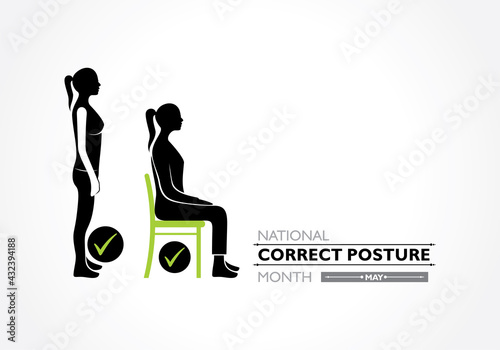 National Correct Posture Month observed each year in May.