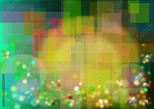 abstract colorful background with squares and circles