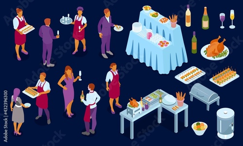 Banquet Service Isometric Set