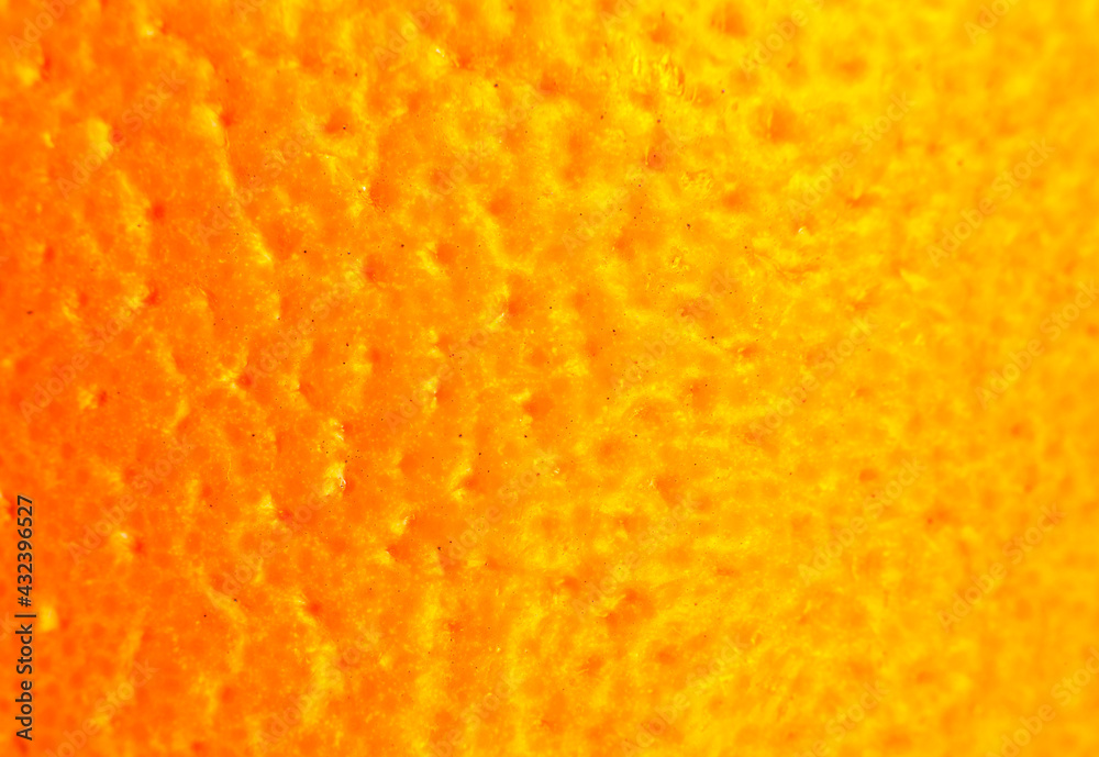 Close up photo of orange peel texture. Oranges ripe fruit background, macro view. .Human skin problem concept, acne and cellulite.  Beautiful nature wallpaper.