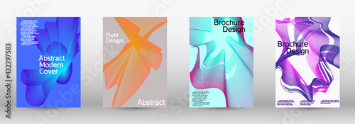 Minimum vector coverage. A set of modern abstract covers. © niko180180