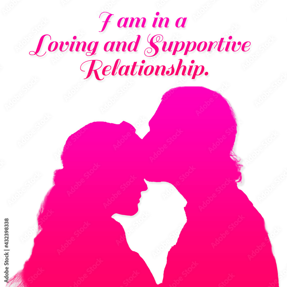 Love and Relationship Affirmations Poster 2021