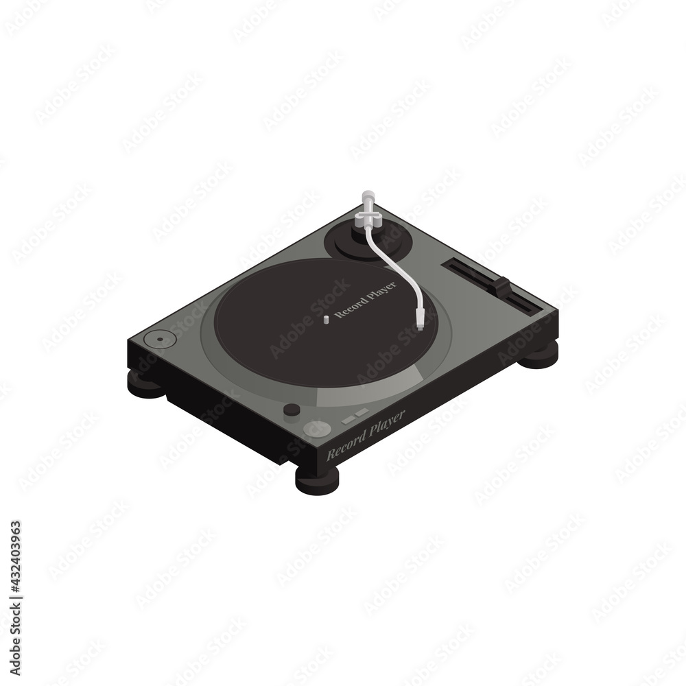 Fototapeta premium Record Player Icon