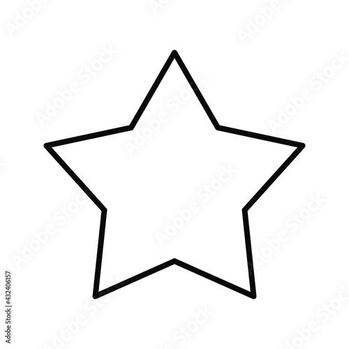 Star icon vector flat in trendy design color editable