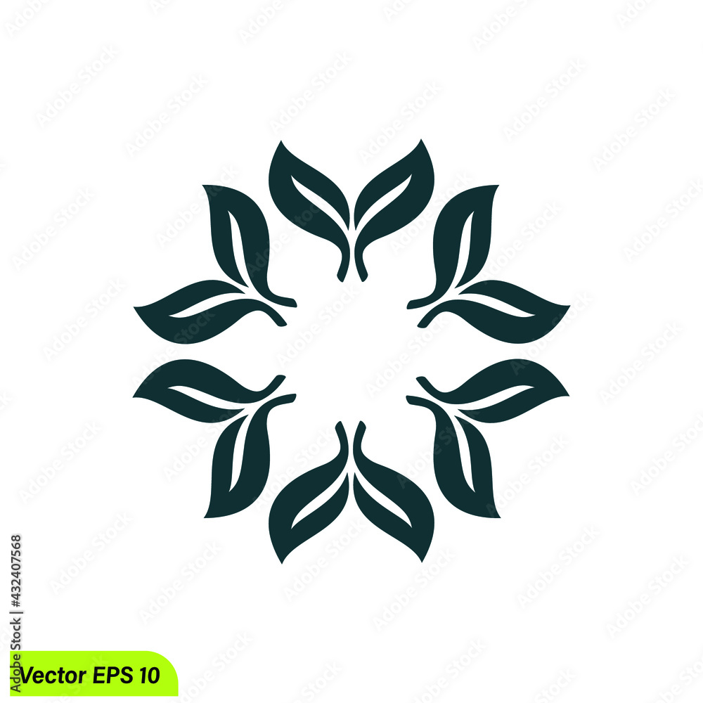 floral leaf ornamental icon floral leaf ornamental icon