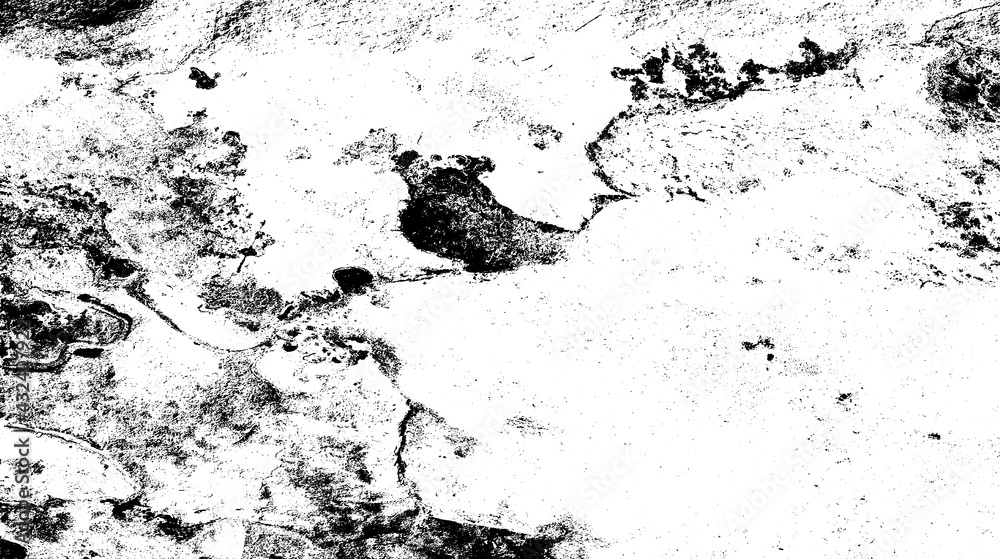 Naklejka premium Rough black and white texture vector. Distressed overlay texture. Grunge background. Abstract textured effect. Vector Illustration. Black isolated on white background. EPS10