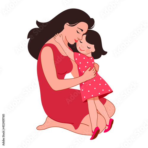 Mother with daughter