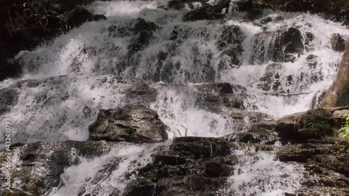 Georgia Vogel Park Springtime  A different angle of water flowing over the rocks on Trahlyta Falls photo